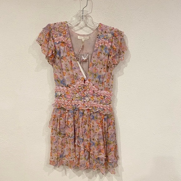 NWT LoveShackFancy Marisela Dress in Pastel Confetti Size 0 - Picture 2 of 8